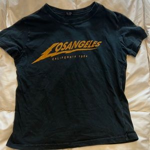 Brandy Melville distressed black T-Shirt. One size fits most. See pics